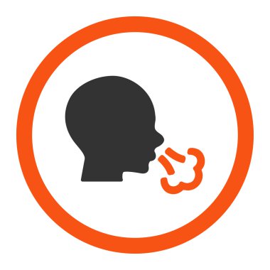 Yuvarlak vektör simge hapşırma