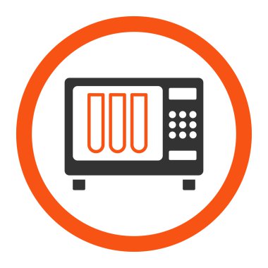 Sterilizatör yuvarlak vektör simgesi