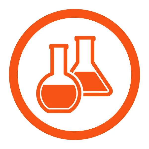 Frascos de vidro Ícone de vetor arredondado —  Vetores de Stock
