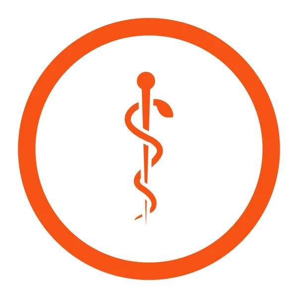 Icono vectorial redondeado de aguja médica — Archivo Imágenes Vectoriales