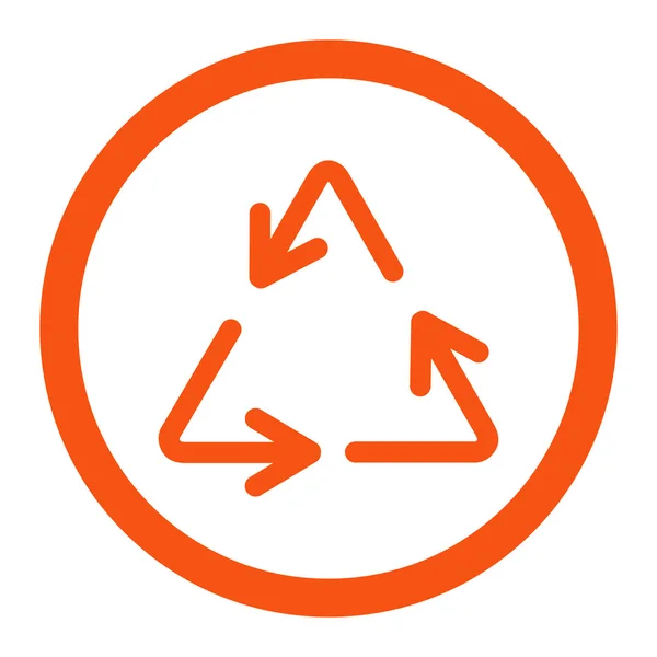 Recycle Pfeile abgerundeten Vektor-Symbol — Stockvektor