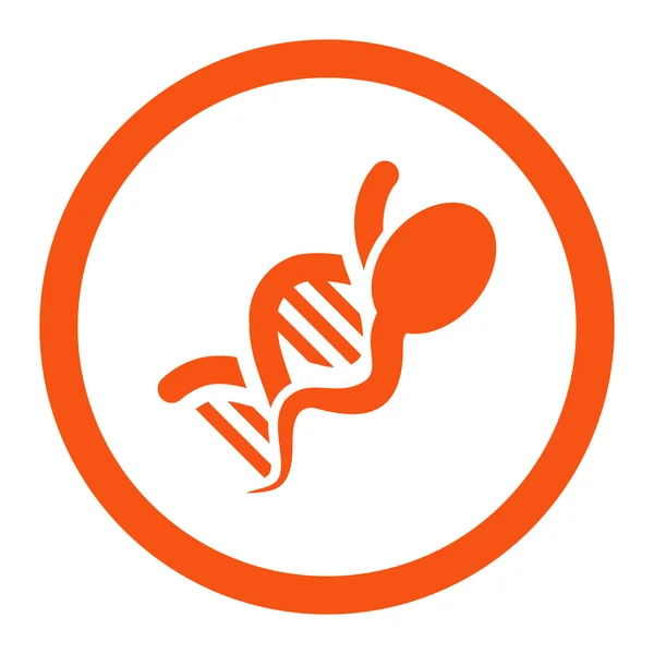 Spermie genomu zaoblené vektorové ikony — Stockový vektor