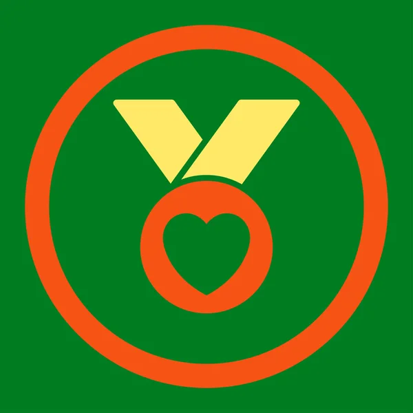 Благодійна медаль Округла Векторна ікона — стоковий вектор