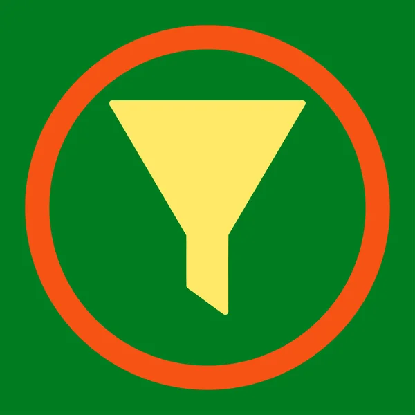 Filtro redondeado Vector icono — Vector de stock