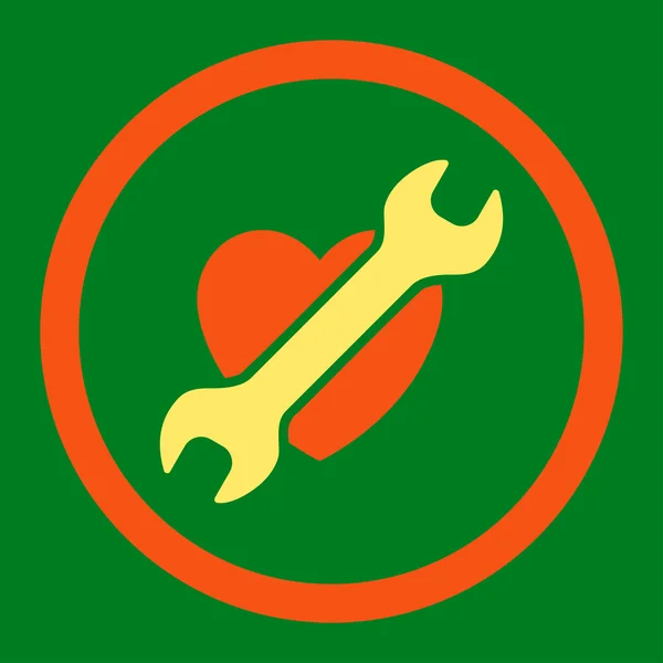 Icono de Vector Redondeado de Cirugía Cardiaca — Vector de stock