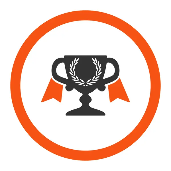 Award Cup Rounded Vector Icon — Stock Vector