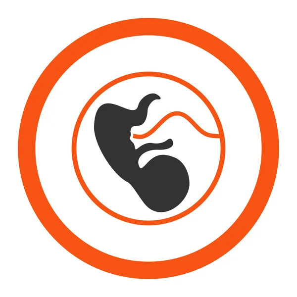 Schwangerschaft rundes Vektor-Symbol — Stockvektor