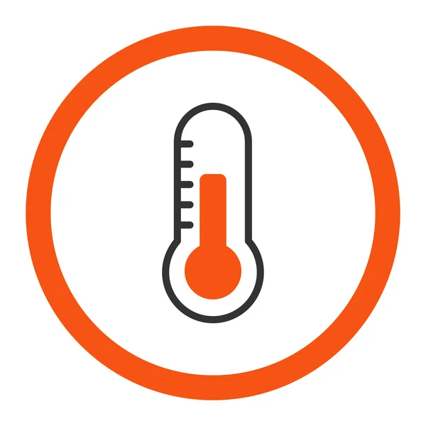 Круглая векторная икона температуры — стоковый вектор