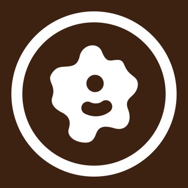 Ameba yuvarlak vektör simgesi