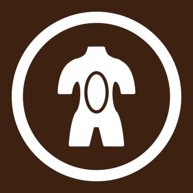 Anatomi yuvarlak vektör simgesi