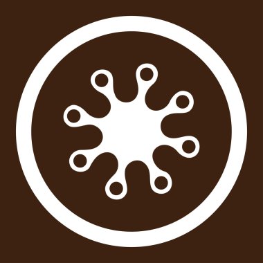 Axenic yuvarlak vektör simgesi