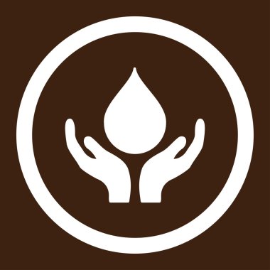 Kan bağışı yuvarlak vektör simgesi