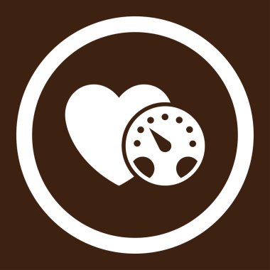 Tansiyon ölçer yuvarlak vektör simgesi