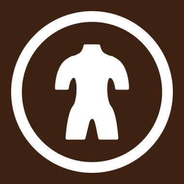 Vücut yuvarlak vektör simgesi