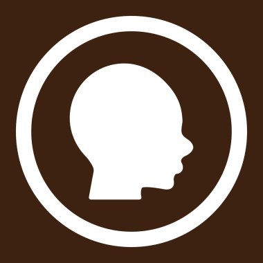 Vektör simge çocuk kafa yuvarlak