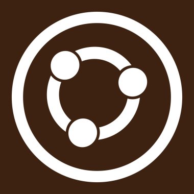 İşbirliği yuvarlak vektör simgesi