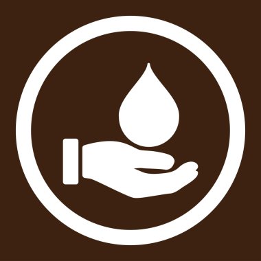 Bağış kan yuvarlak vektör simgesi