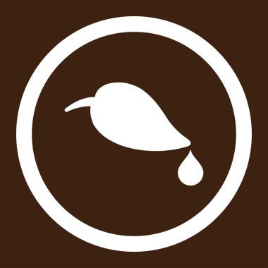 Ekoloji yuvarlak vektör simgesi