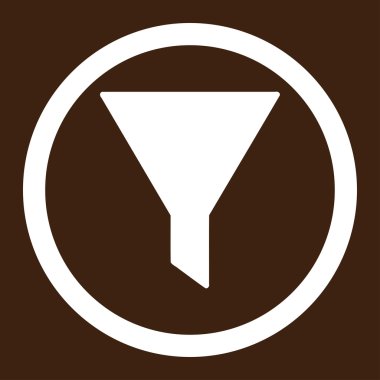 Filtre yuvarlak vektör simgesi