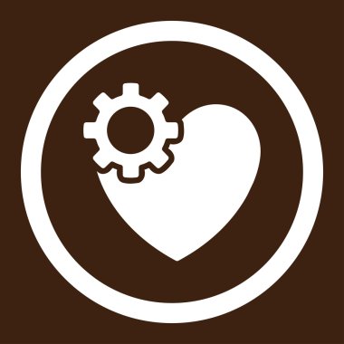 Kalp ameliyatı yuvarlak vektör simgesi