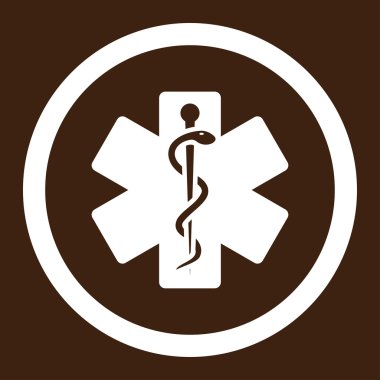 Hayat yuvarlak vektör yıldız simgesi