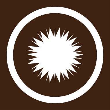 Mikrop Spore yuvarlak vektör simgesi