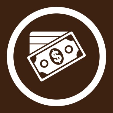 Para yuvarlak vektör simgesi