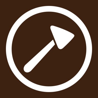 Nörolog çekiç yuvarlak vektör simgesi