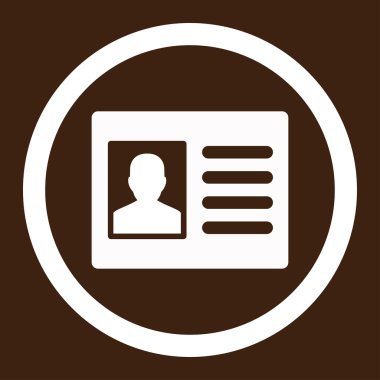 Hasta hesabı yuvarlak vektör simgesi