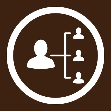 Hasta ilişkileri yuvarlak vektör simgesi