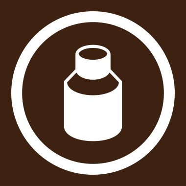 Phial yuvarlak vektör simgesi