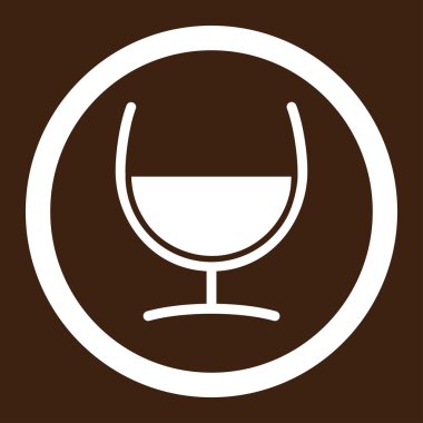 Çare cam vektör simge yuvarlak