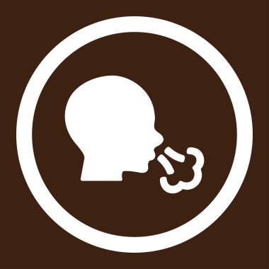 Yuvarlak vektör simge hapşırma