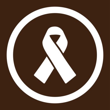 Vektör simge dayanışma şerit yuvarlak