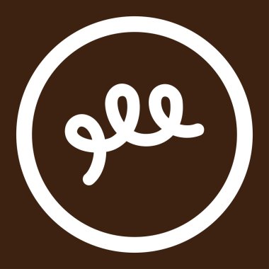 Spiral basili yuvarlak vektör simgesi