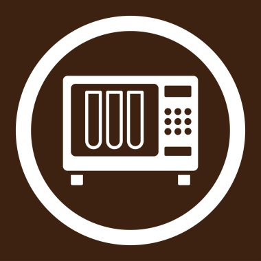 Sterilizatör yuvarlak vektör simgesi