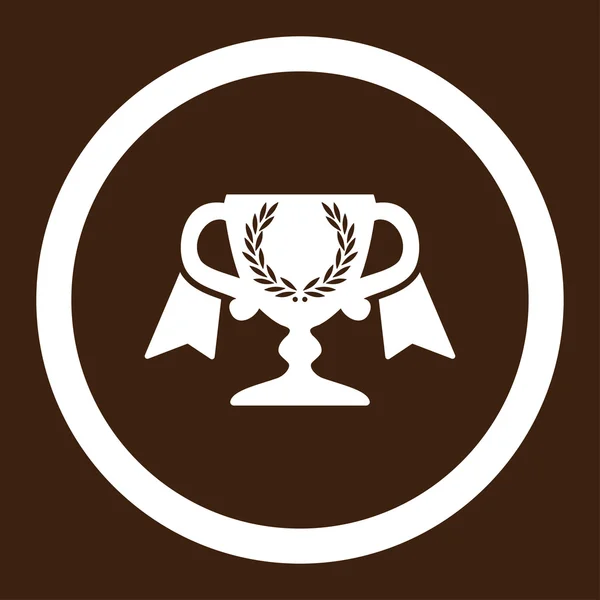 Copa de premios redondeado Vector icono — Archivo Imágenes Vectoriales