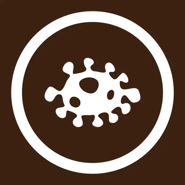 Bacteria Rounded Vector Icon — Stock Vector