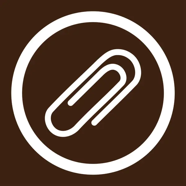 Paperclip redondeado Vector icono — Vector de stock