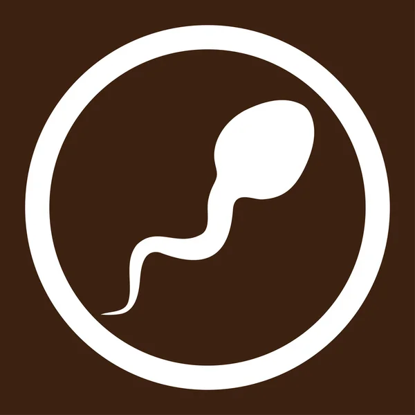 Сперматозоїд вводиться закруглені векторної Icon — стоковий вектор