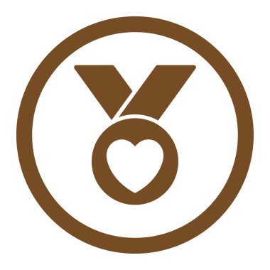 Sadaka madalya yuvarlak vektör simgesi