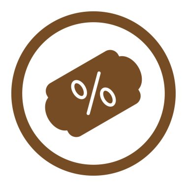 Etiket yuvarlak vektör simge indirim