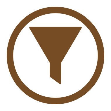 Filtre yuvarlak vektör simgesi