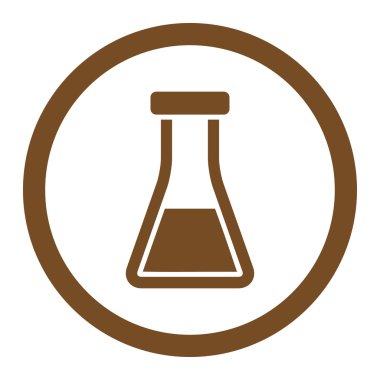 Şişesi yuvarlak vektör simgesi