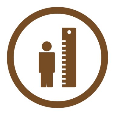 Yükseklik ölçer yuvarlak vektör simgesi