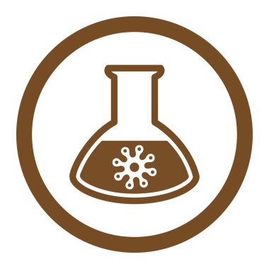 Enfeksiyon konteyner yuvarlak vektör simgesi