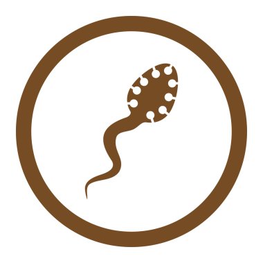 Bulaşıcı mikrop yuvarlak vektör simgesi