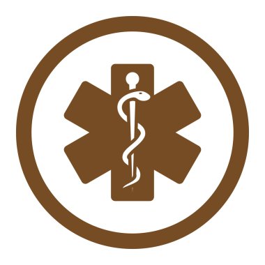 Hayat yuvarlak vektör yıldız simgesi