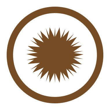 Mikrop Spore yuvarlak vektör simgesi