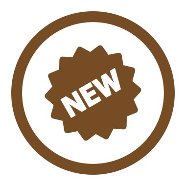 Yeni bir ses etiketi yuvarlak vektör simgesi